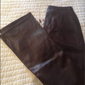 CLEMENTS byVAKKO. Genuine Leather pants